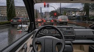 Driving Through Heavy Rain | City Car Driving 2.0