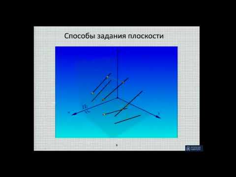 1й способ задания плоскости