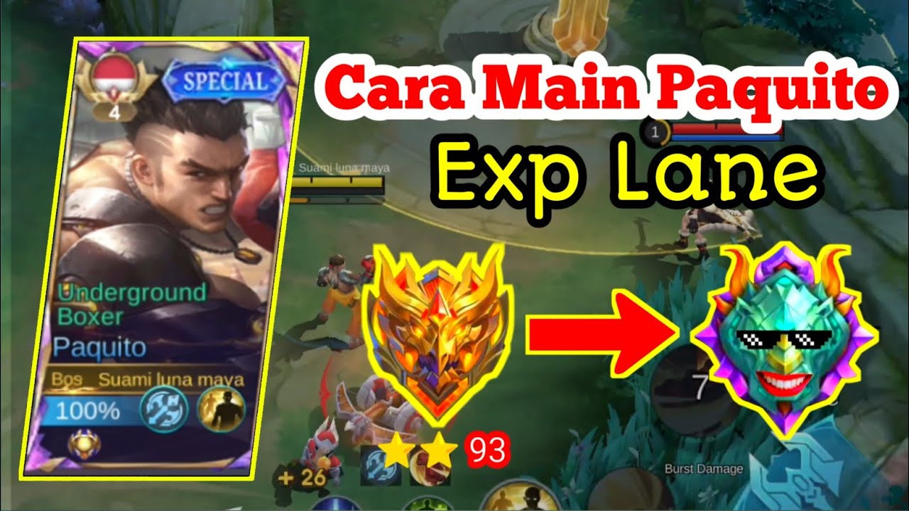 CARA MAIN PAQUITO[ EXP LANE VS RUBY EXP LANE] - YouTube