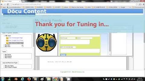 Döcu Content IBM Lotus Domino - Oracle JDeveloper - WebNews Feeds