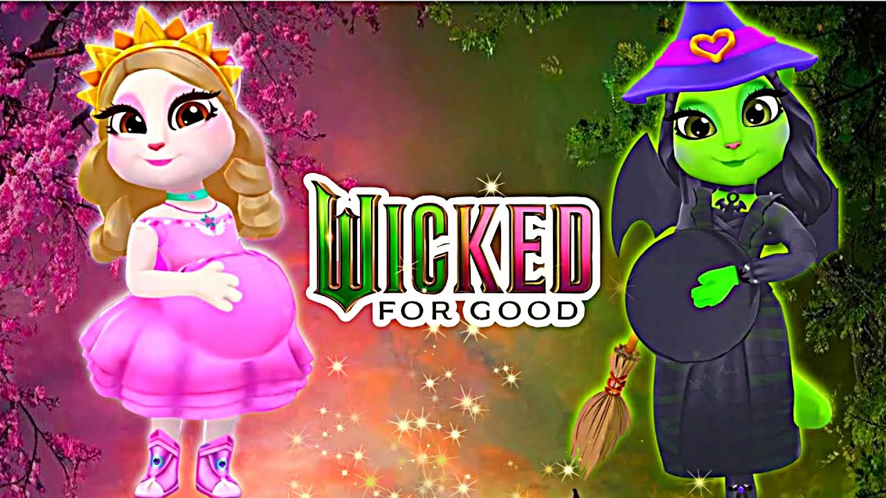 My Talking Angela’m 2 😻 || Wicked ! | Pregnant Elphaba & Glinda | New Update || Cosplay →