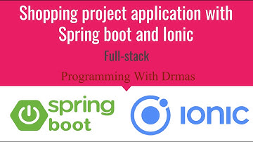 Shopping project application with Spring boot and Ionic