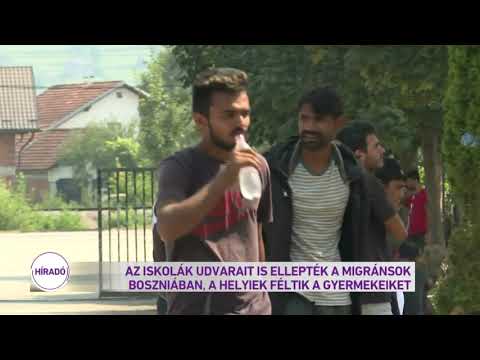 Az iskolák udvarait is ellepték a migránsok Boszniában