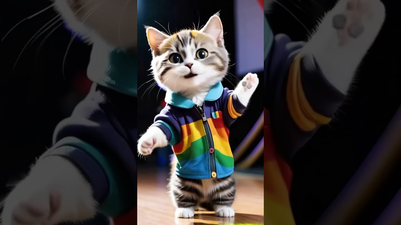 Cute cat dancing APT song 