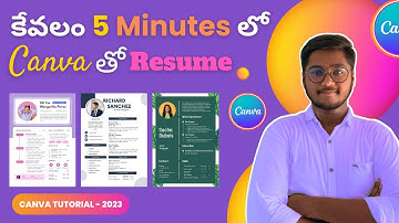 How to Create Resume Under 5 Minutes with Canva | Create CV in Canva | curriculum vitae #cv #resume