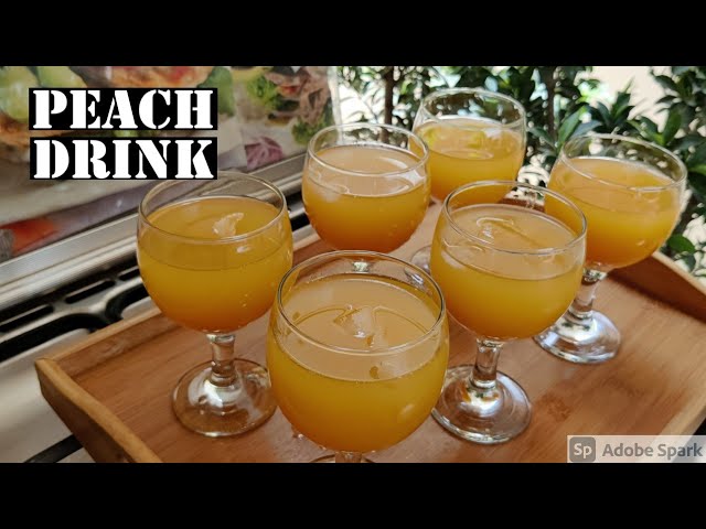 Peach Drink Recipe - Fresh Peach Juice - Aroo Ka Sharbat Recipe @CookingWithAsifa | Cooking with Asifa