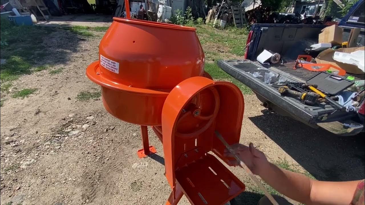 HARBOR FREIGHT CEMENT MIXER ASSEMBLY YouTube