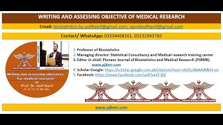Writing And Assessing Objectives By Prof Dr Asif Hanif