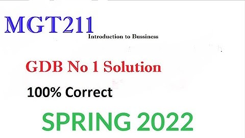 MGT211 GDB Solution Spring 2022||100% Correct Solution