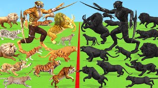 Prehistoric Big Cats VS Shadow itself Size Saber Tooth Epic Battle Animal Revolt Battle Simulator by Animal Doodle TV 357,001 views 3 months ago 7 minutes, 51 seconds