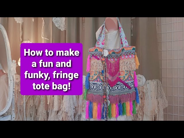 The Zadie Boho Fringe Bag  Beach Bag – Sew and Saw