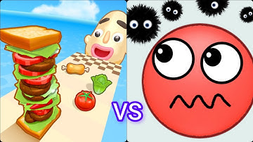 Sandwich Runner 3D 🆚 Hide Ball 3D (New Update, NO ADS), Max Level Android iOS Gameplay level 777