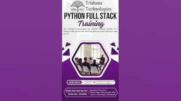 PYTHON FULL STACK TRAINING IN BANGALORE  #trishanatechnologies #pythonfullstackdevelopercourse