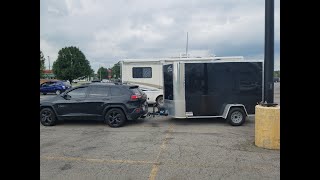 Cargo Trailer converted into a mini RV.