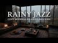 Relaxing Rain Jazz Piano & Rainy Jazz Cafe Ambience for Deep Sleep and Focused Study Session