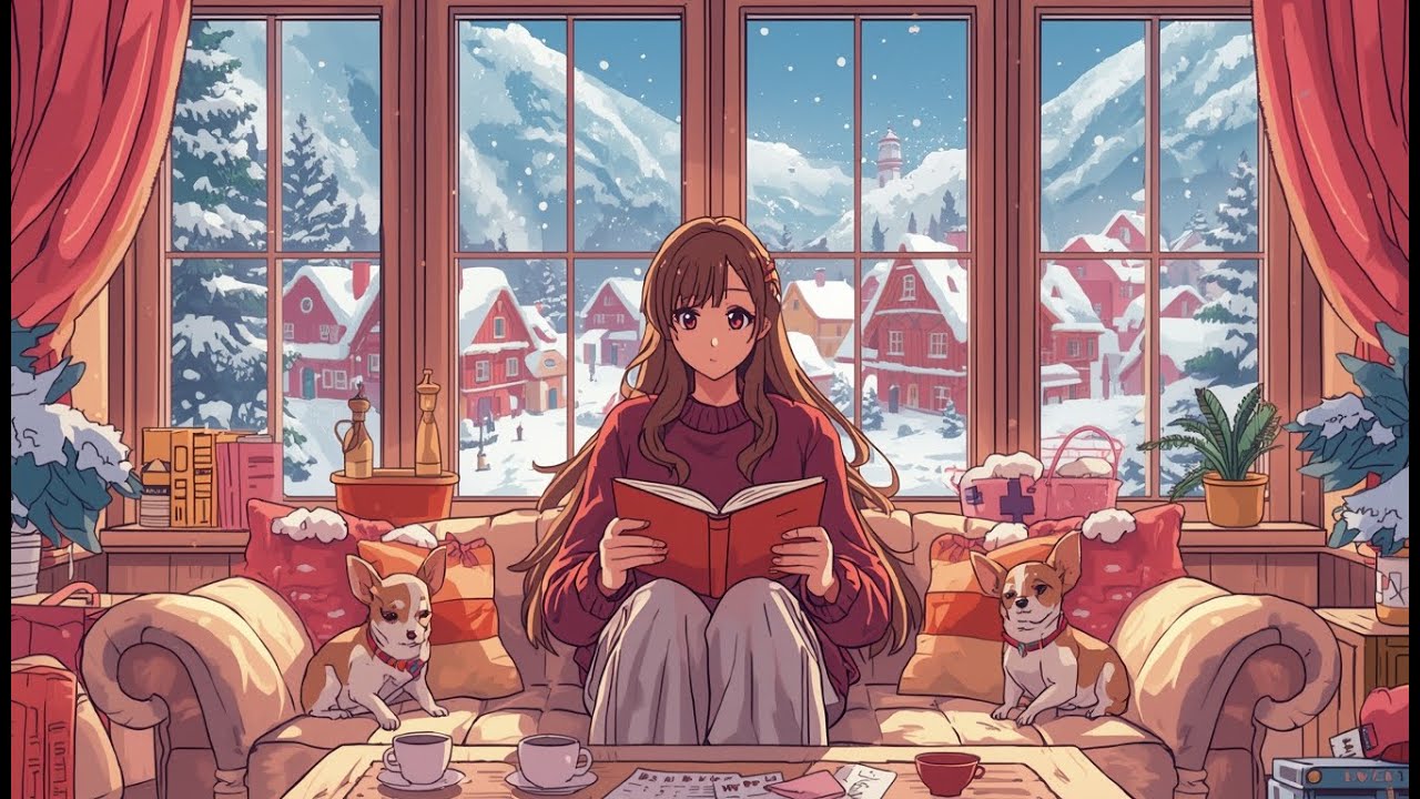 Cozy Swiss Chalet Lofi🏔️Focus Music for Reading & Productivity