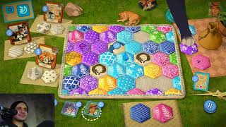 Quilts and Cats of Calico a complex puzzle board game with cute cats screenshot 4