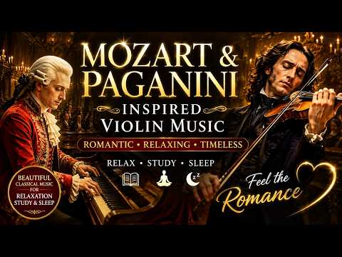 🎻 Mozart & Paganini Inspired Violin Music | Beautiful Romantic Classical Music for Relaxation, Study