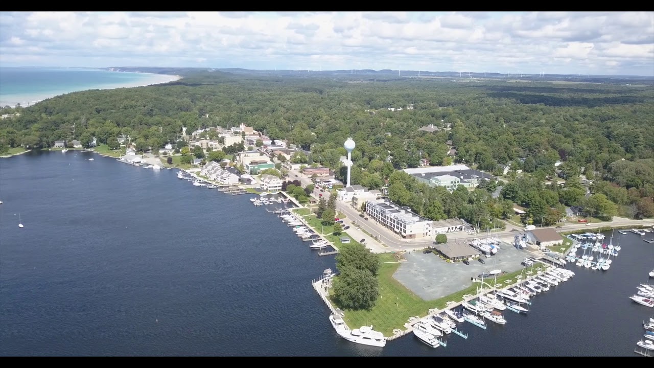 Pentwater Michigan Aerial Drone Footage with the DJI Mavic Pro