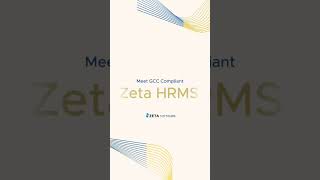 ✨Zeta HRMS –Ultimate solution for seamless, GCC-compliant HR operations. #hrms #hrsolutions #payroll