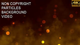 SMOKE GROUND YELLOW CIRCLE PARTICLES BACKGROUND ANIMATED VIDEO LOOP \ FULL HD \ COPYRIGHT-FREE