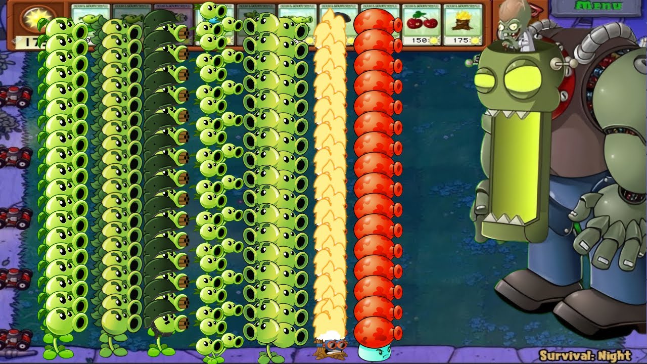 All Pea Plants Team Vs Dr Zomboss || Plants Vs Zombies #pvz #pvzmod # ...