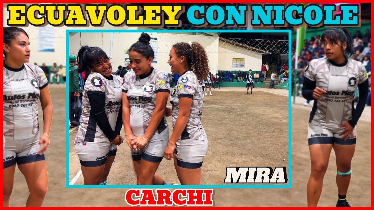 🇪🇨Ecuavoley con Nicole en “Mira”🔥Que nivel de este equipo🫣💛Nicole💙Cinthia❤️Yami😈
