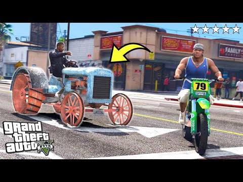 Видео: Все МАШИНЫ ПОЛИЦИИ превратились в ТРАКТОРЫ!! Это унижение! - GTA 5 (Моды ГТА 5)