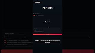 PDF OCR — saniyeler içinde, tamamen ücretsiz. 📄