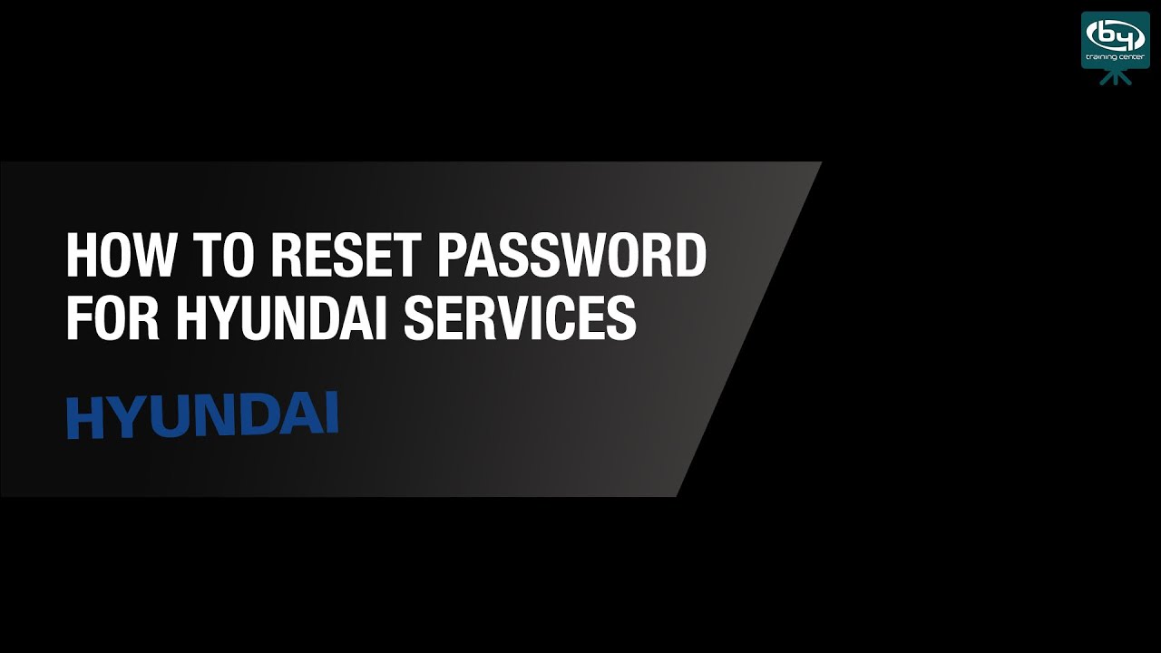 How to Reset Password for Hyundai Services By Demes YouTube