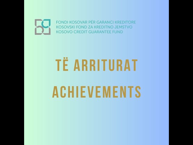 KCGF ACHIEVEMENTS
