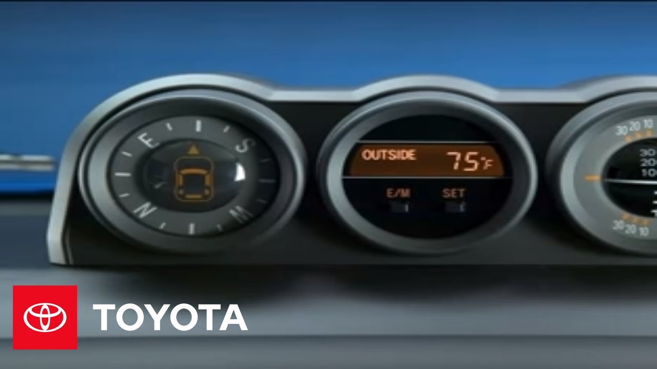 2007 2009 Fj Cruiser How To Compass Toyota Youtube