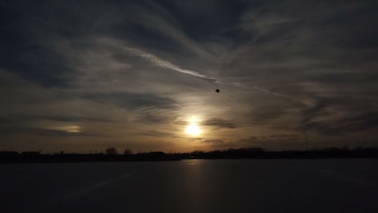 Time Lapse 2-2-26 to sunset then brilliant red clouds after