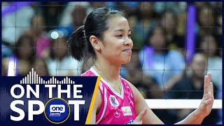 Jema Galanza reflects on Creamline’s Game 1 win against Choco Mucho | #OSOnTheSpot