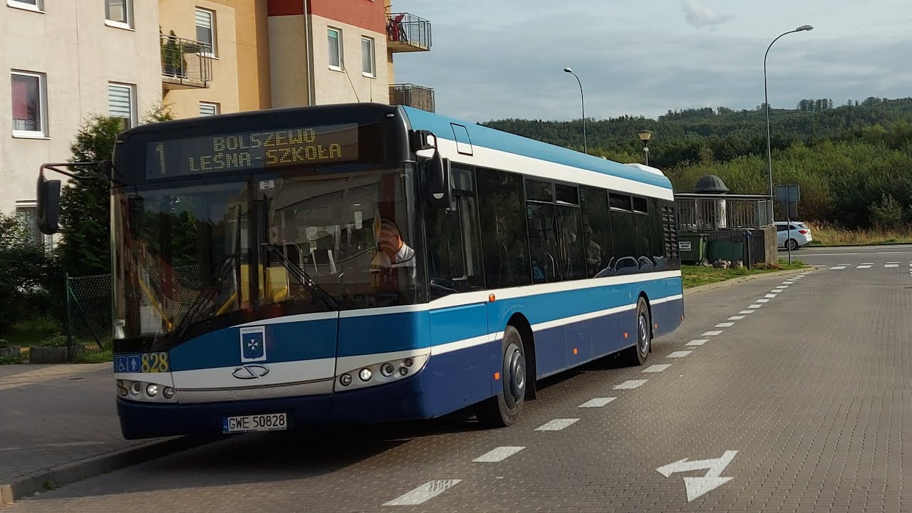 - 1️⃣, KIERUNEK: OS.FENIKOWSKIEGO ~ SOLARIS URBINO 12 III #828 |MZK WEJHEROWO|