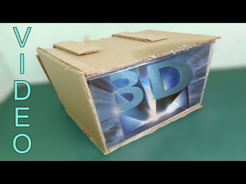 Como fazer 3D Magnifying TV Com lense