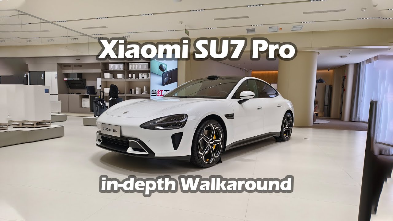 Pearl White Xiaomi SU7 Pro in-depth Walkaround - Big Bear Test Car ...