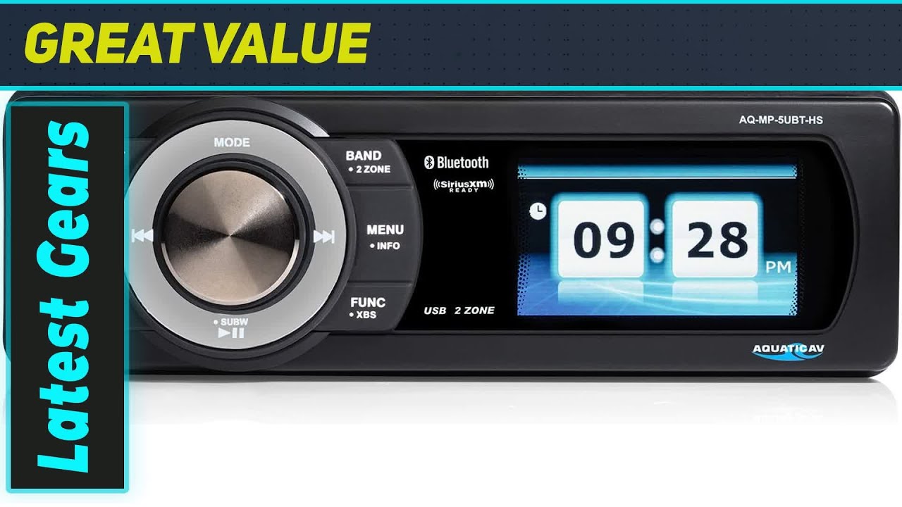Aquatic AV AQ-MP-5UBT-HS: The Ultimate Harley Radio Upgrade - YouTube