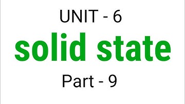Density of the unit cell | Solid State | TN 12th Chemistry | Unit 6 | in Tamil | Part 9