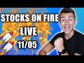 🔴 THE STOCK MARKET IS ON FIRE 🔴 Stock Market News, Penny Stocks And More (11/05)
