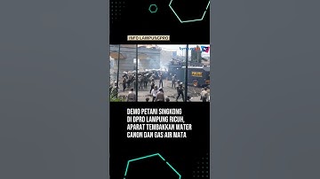 KERICUHAN SAAT DEMO PETANI SINGKONG DI DPRD LAMPUNG