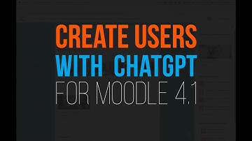 Moodle 4.1 Tutorial | Create Test Users for Your LMS with AI