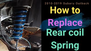 2010-19 Subaru Legacy/Outback Rear coil spring and strut removal