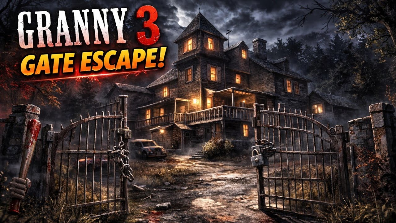 Granny 3 gate escape tamil 😱 #horror #viral #trending #blackkitegamingtamil #slendrina 