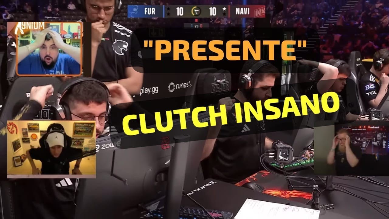 REAÇÕES dos GRINGOS com o FALLEN tentando salvar a FURIA NO MAJOR - FURIA VS NAVI Starleader Major