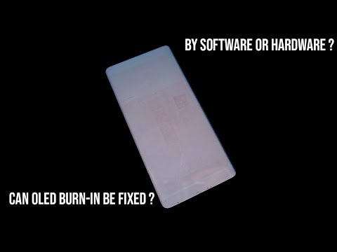 Can you fix a Oled screen burn in via software?