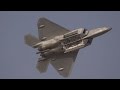 Lockheed martin f22 raptor flies at the dubai airshow  aintv express