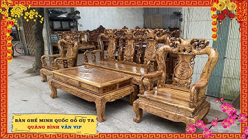 🛑 Báo Giá Bàn Ghế Minh Quốc Đào Gỗ Gụ Ta Quảng Bình Vân VIP Tháng 12  - Đồ Gỗ Quân Nga