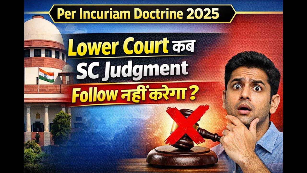 Per Incuriam Doctrine 2025 | Lower Court कब SC Judgment Follow नहीं ...