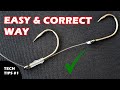 Twin hook snell rig  easy and right way  live and dead baits